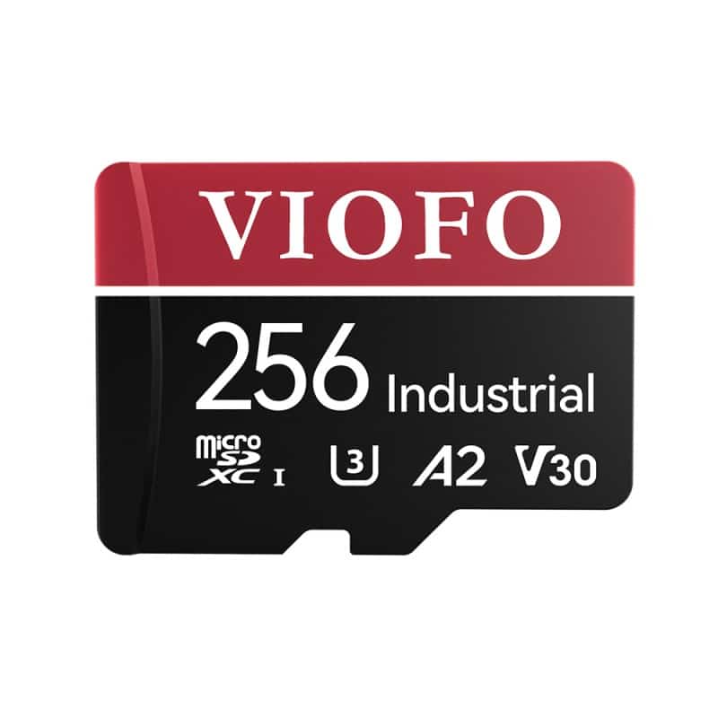 viofo 256gb industrial grade microsd card u3 a2 v30 high speed memory card with adapter support ultra hd 4k video recor