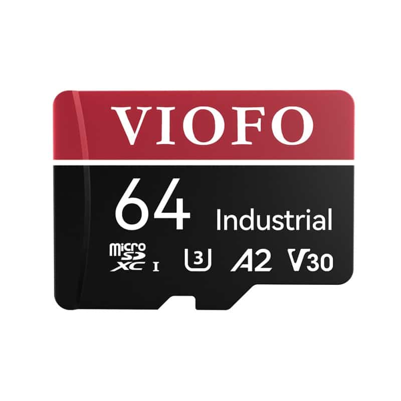 viofo 64gb industrial grade microsd card u3 a2 v30 high speed memory card with adapter support ultra hd 4k video